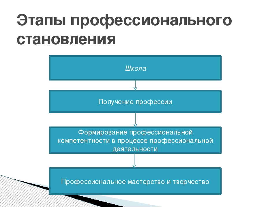 Этапы становления профессионала