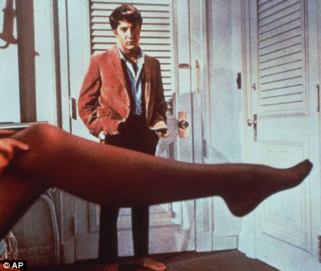 On-screen cheat: In classic infidelity movie The Graduate from 1967 Benjamin Braddock, played by Dustin Hoffman, has a sexual affair with his father¿s business partner¿s wife, Mrs Robinson