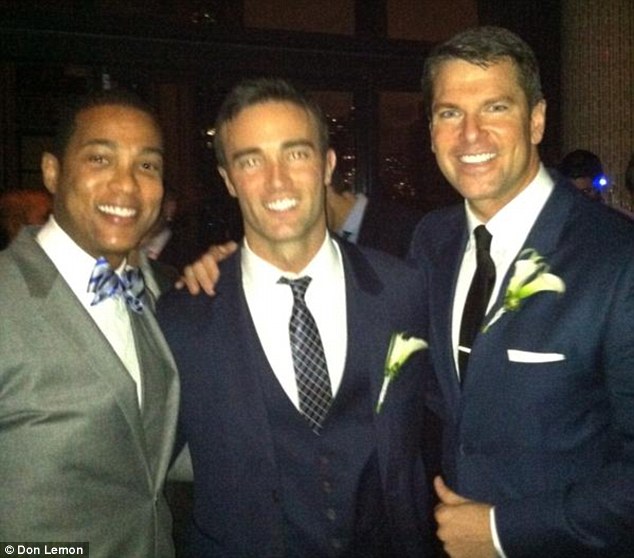 What a wedding! Thomas Roberts and Patrick Abner celebrate with CNN anchor Don Lemon