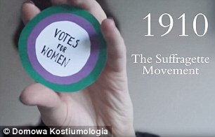 Looking at home: Women in Poland gained the right to vote in 1918, so the Suffragette Movement was Karolina