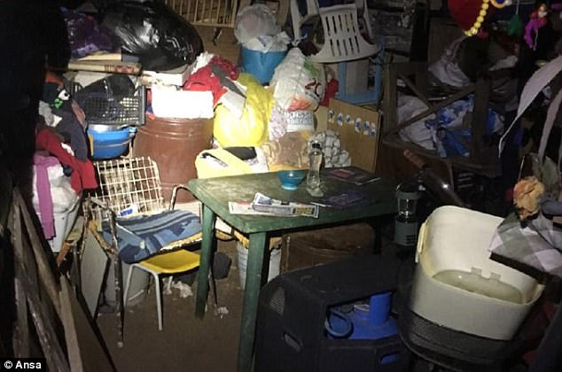 Officers discovered the squalid basement after Giordano was stopped for a traffic violation before they noticed the disheveled condition of his son and demanded to see the boy