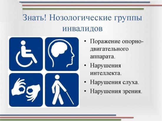 Нозологические группы инвалидности
