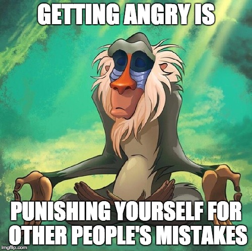 Rafiki from the Lion King would know how to deal with angry customers.