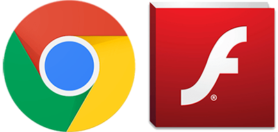 Adobe Flash, Google Chrome logo
